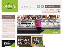 Tablet Screenshot of lomejordelmercado.com